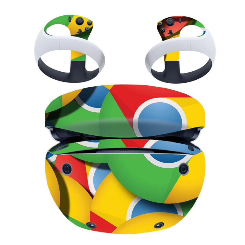 Chrome Symbol PS VR2 Skin Sticker Decal