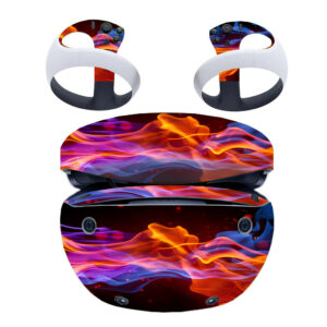 Colorful Flame Wave PS VR2 Skin Sticker Cover