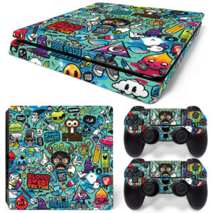 Jared Nickerson Owl Graffiti PS4 Slim Skin Sticker Cover