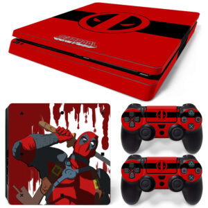 Deadpool Art And Symbol PS4 Slim Skin Sticker Decal