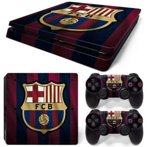 FC Barcelona Symbol PS4 Slim Skin Sticker Cover Design 3