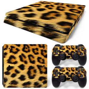 Leopard Print PS4 Slim Skin Sticker Cover