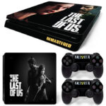 The Last Of Us Remastered And Fallout 4 PS4 Slim Skin Sticker Cover