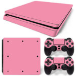 Pure Pink PS4 Slim Skin Sticker Decal