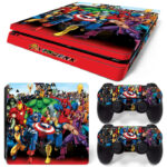 Avengers Superheroes Skin Sticker For PS4 Slim