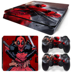 Deadpool Comic Vine Art PS4 Slim Skin Sticker Decal