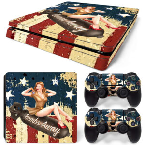 Lady Luck Bombs Away PS4 Slim Skin Sticker Cover