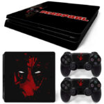 Deadpool Eyes Art And Title PS4 Slim Skin Sticker Decal