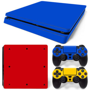 Blue Red And Yellow PS4 Slim Skin Sticker Decal