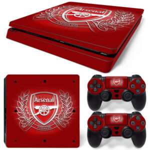 Arsenal Symbol On Red PS4 Slim Skin Sticker Cover