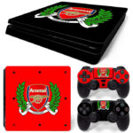 Arsenal Symbol Red And Black PS4 Slim Skin Sticker Cover