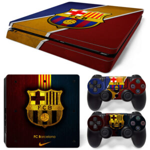 FC Barcelona Flag Art PS4 Slim Skin Sticker Cover