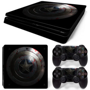 Captain America Shield PS4 Slim Skin Sticker Cover Design 1