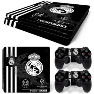 Hala Madrid Symbol Black Art PS4 Slim Skin Sticker Cover