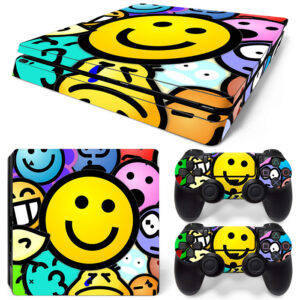 Smiley Stickers PS4 Slim Skin Sticker Cover