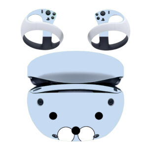 Blue Bear Face PS VR2 Skin Sticker Cover