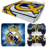 Drapeau Real Madrid F.C. Symbol Art PS4 Slim Skin Sticker Cover
