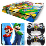 Super Mario 3D World Mario & Luigi PS4 Slim Skin Sticker Decal