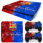 F.C Barcelona Champions League PS4 Slim Skin Sticker Cover