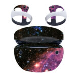 Black With Pink Space Galaxy With Star PS VR2 Skin Sticker Decal