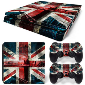 Flag Of United Kingdom Art PS4 Slim Skin Sticker Decal