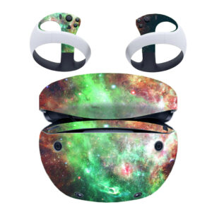 Green With Brown Nebula Galaxy PS VR2 Skin Sticker Cover