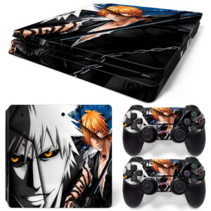 Ichigo Kurosaki Art PS4 Slim Skin Sticker Cover