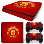 Manchester United Symbol Red PS4 Slim Skin Sticker Decal Design 1