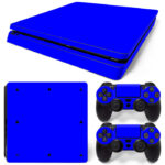 Blue Color Skin Sticker For PS4 Slim