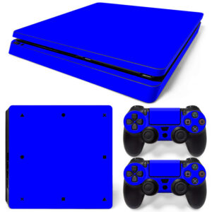 Blue Color Skin Sticker For PS4 Slim