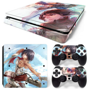 Anime Mikasa And Sora Is Enough PS4 Slim Skin Sticker Cover