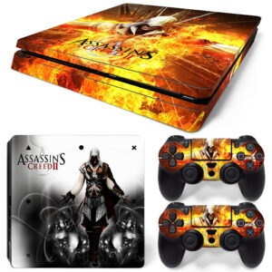 Assassin's Creed II: Fire Art PS4 Slim Skin Sticker Decal