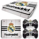 Real Madrid Symbol White Art PS4 Slim Skin Sticker Cover