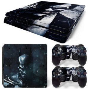 The Batman And Joker Face Black Art PS4 Slim Skin Sticker Decal