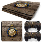 Inter Milan Symbol With Wooden Art PS4 Slim Skin Sticker Cover