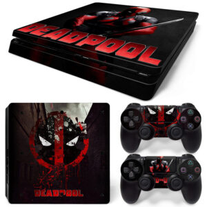 Deadpool Symbol Art PS4 Slim Skin Sticker Cover