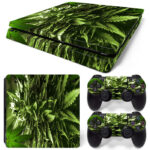 Marijuana PS4 Slim Skin Sticker Decal Design 1