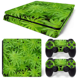 Cannabis Weed Leaves PS4 Slim Skin Sticker Decal