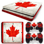 Flag Of Canada PS4 Slim Skin Sticker Cover