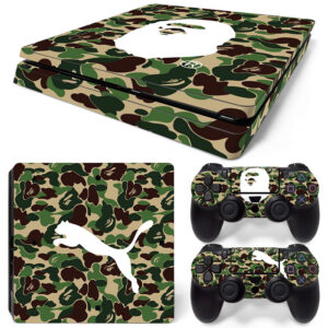 Bape X Puma Symbols PS4 Slim Skin Sticker Decal