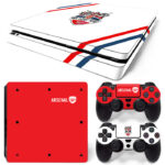 Arsenal Red PS4 Slim Skin Sticker Decal Design 1