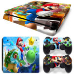 Super Mario 3D World PS4 Slim Skin Sticker Decal