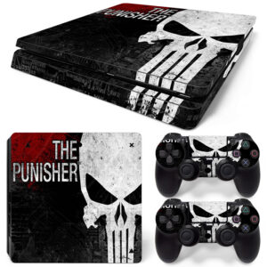 The Punisher Skull pattern Art PS4 Slim Skin Sticker Decal