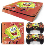 Sponge Bob Square Pants Art PS4 Slim Skin Sticker Cover