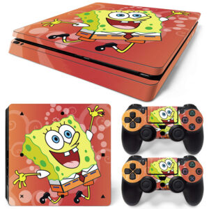 Sponge Bob Square Pants Art PS4 Slim Skin Sticker Cover