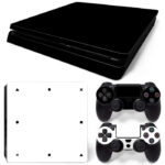 Black And White PS4 Slim Skin Sticker Decal