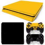 Yellow And Black PS4 Slim Skin Sticker Decal