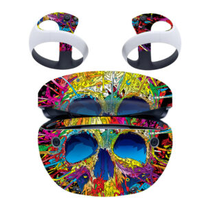 Psychedelic Skull Pattern PS VR2 Skin Sticker Cover