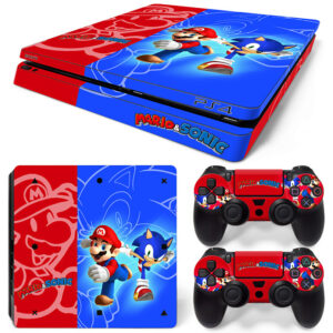 Mario & Sonic PS4 Slim Skin Sticker Cover