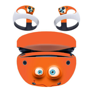 Orange Monster Eye Face PS VR2 Skin Sticker Decal